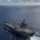 US Navy tries to salvage fighter jet that fell into South China Sea