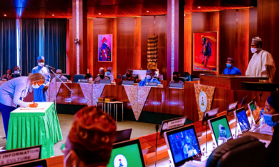 Buhari swears-in six new INEC Commissioners