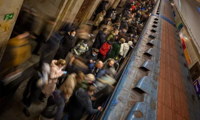 Ukraine: Subway station turns bomb shelter as families run for safety