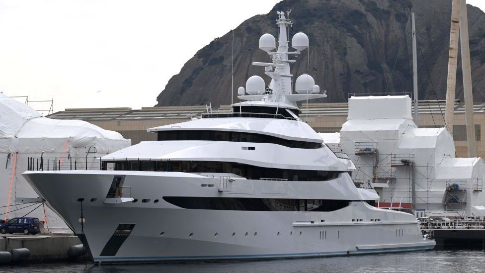 Russian oligarch's super yacht seized