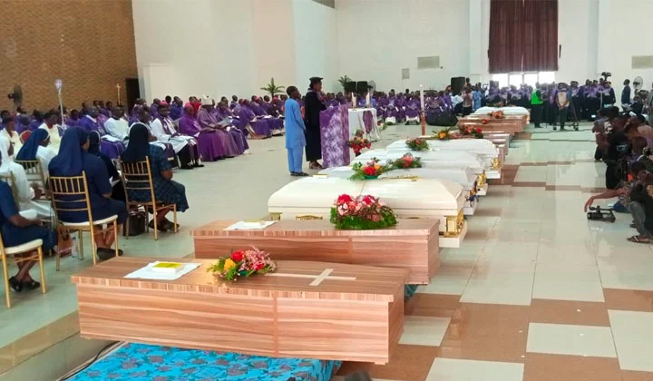 Names, photos of Owo massacre victims released as church holds mass burial