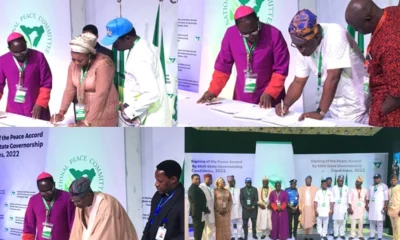 Ekiti Guber Candidates Sign Peace Accord Ahead Of Poll