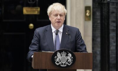 British PM Boris Johnson resigns