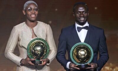 Oshoala wins fifth CAF best player award as Mane retains men’s title