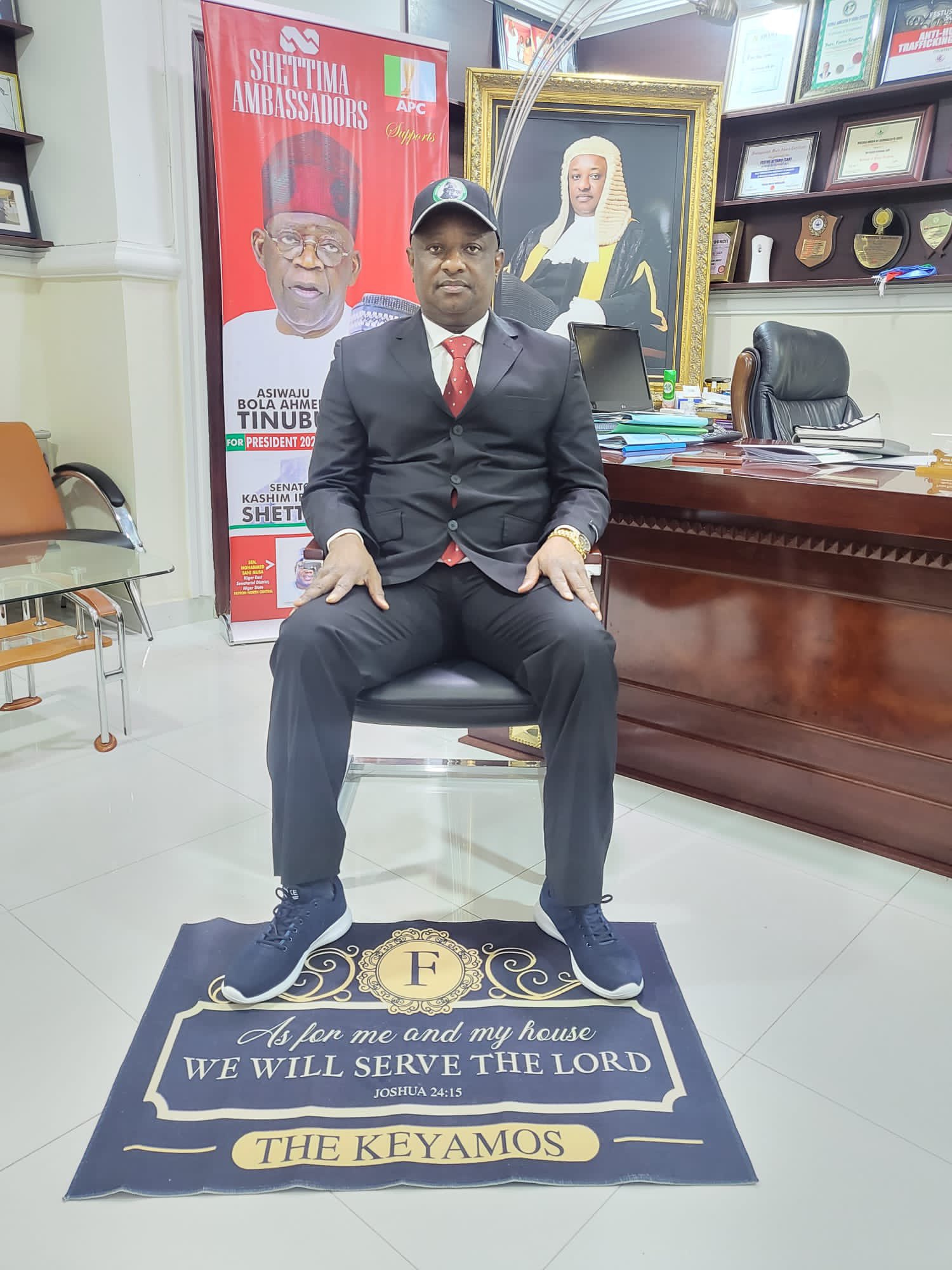 ‘Let’s make them real issues’ — Keyamo replicates Shettima’s NBA outfit