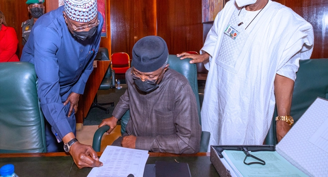 Osinbajo Attends FEC Meeting Physically For The First Time Since Surgery