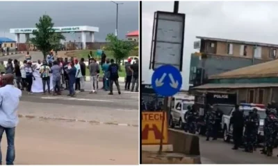 ASUU Strike: Gridlock As Protesting Students Block Lagos Airport Road