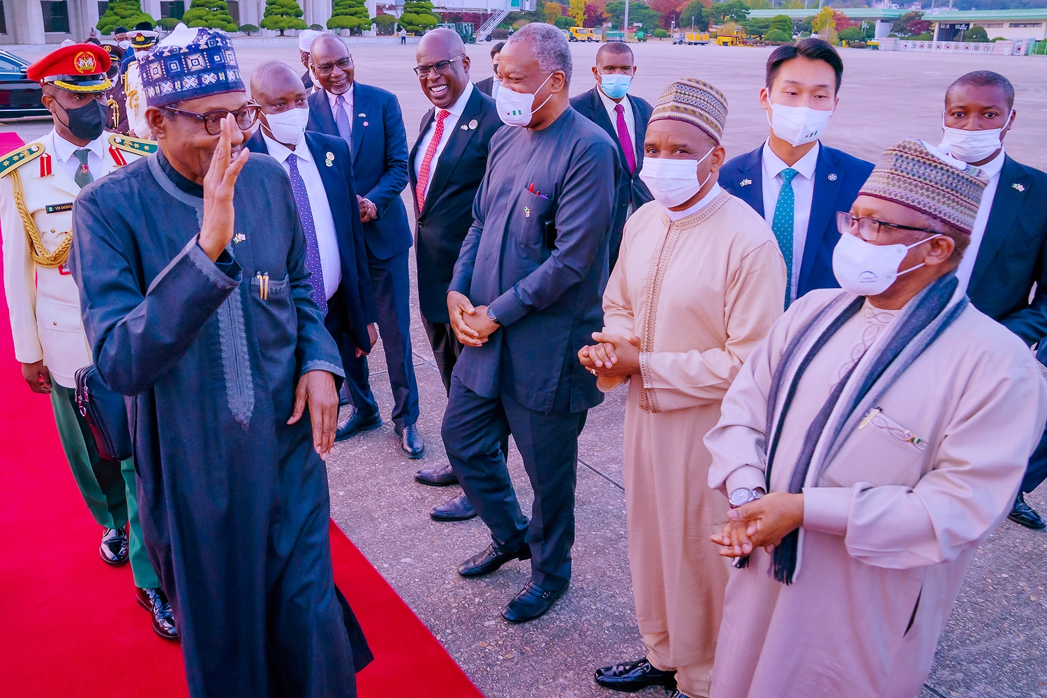 Buhari Returns To Nigeria After Attending First World Bio Summit In South Korea