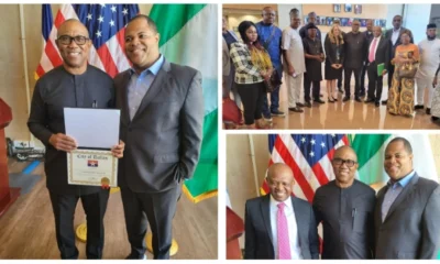 Peter Obi Conferred With Honorary Citizenship Of Dallas (Photos)