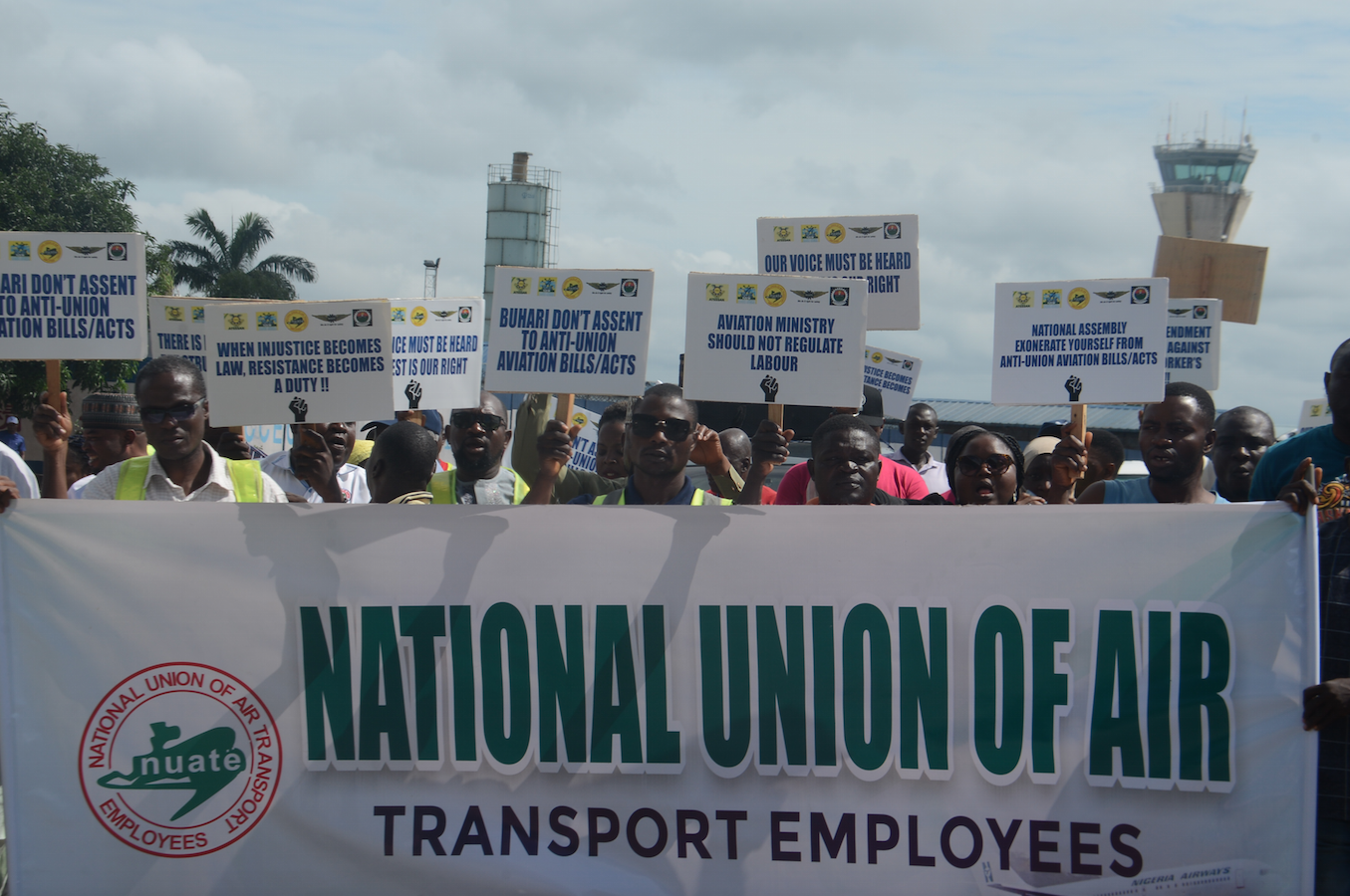 Union Protests Workers’ Disengagement, Shuts MMA2 Airport In Lagos