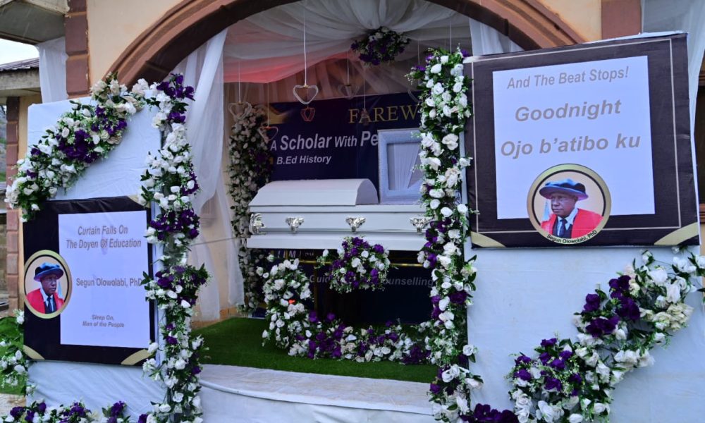 Idanre mourns as erudite scholar, Segun Olowolabi is buried